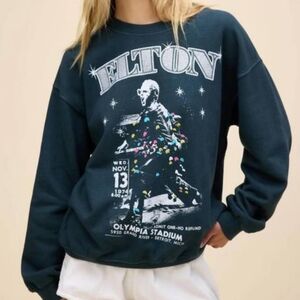 Daydreamer Sz Small Nwt Elton John Sweatshirt Free People $150.00